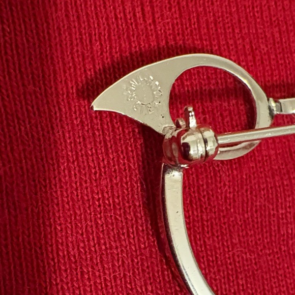 Vintage Sterling Silver Owl Brooch - Picture 2 of 4